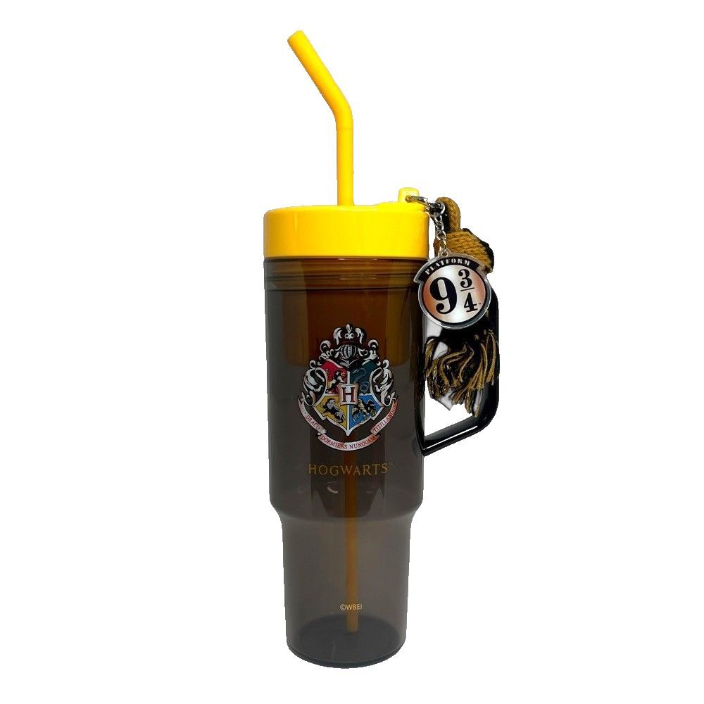 MINISO Harry Potter Plastic Tumbler With Straw (1250ML) - Hogwarts
